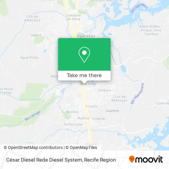 César Diesel Rede Diesel System map