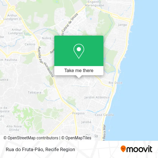 Rua do Fruta-Pão map