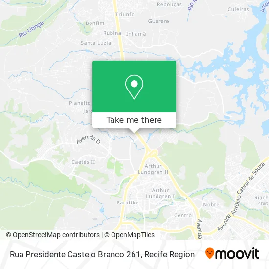 Rua Presidente Castelo Branco 261 map