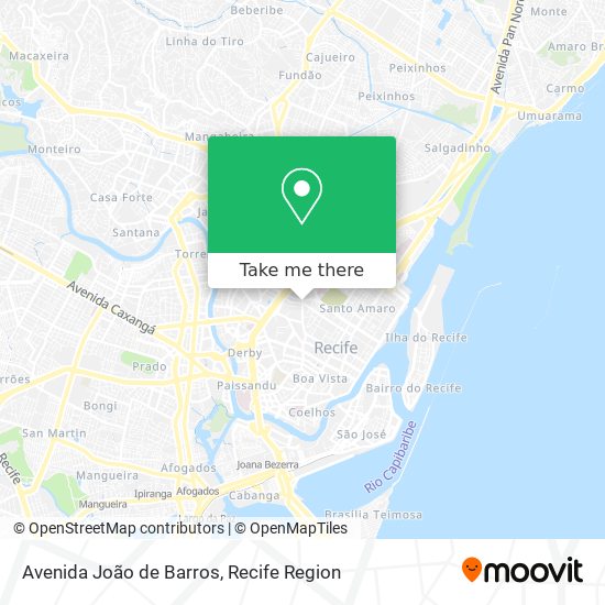 Mapa Avenida João de Barros