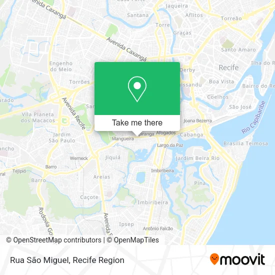 Rua São Miguel map