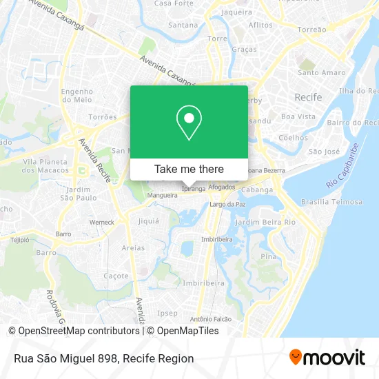 Rua São Miguel 898 map