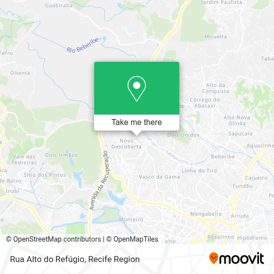 Rua Alto do Refúgio map