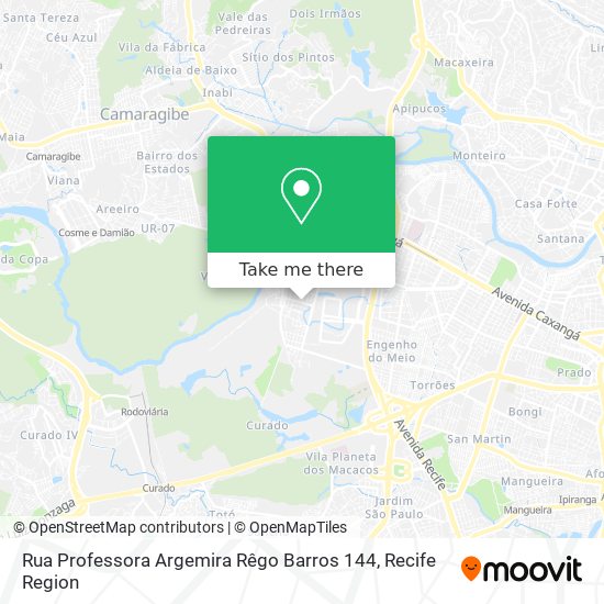 Mapa Rua Professora Argemira Rêgo Barros 144