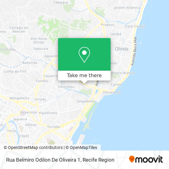 Rua Belmiro Odilon De Oliveira 1 map