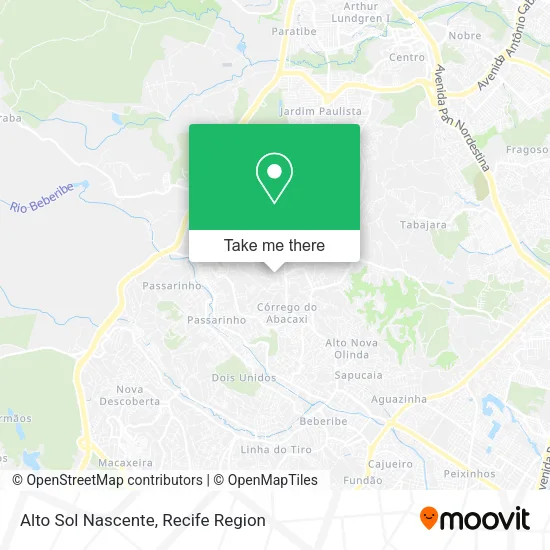Alto Sol Nascente map