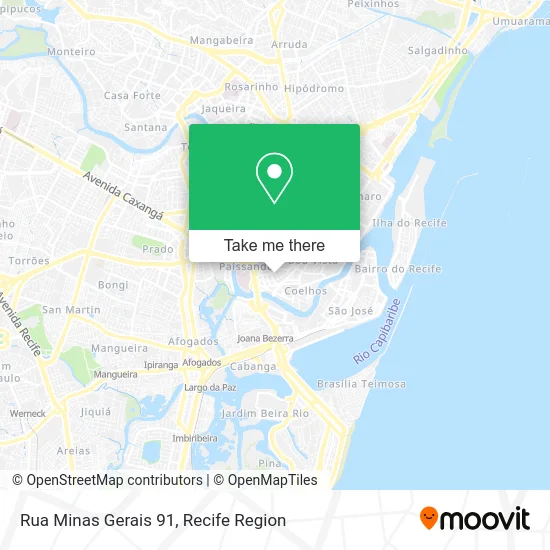 Rua Minas Gerais 91 map