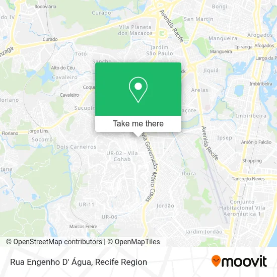Rua Engenho D' Água map
