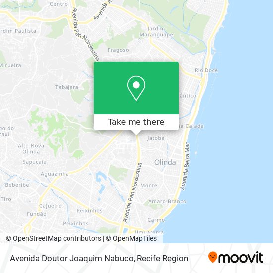 Avenida Doutor Joaquim Nabuco map
