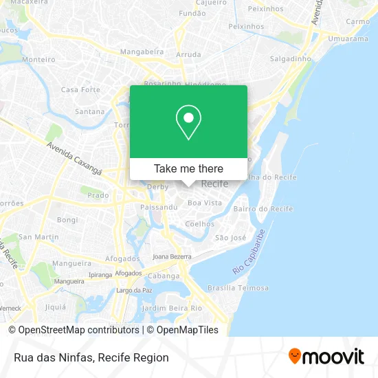 Rua das Ninfas map