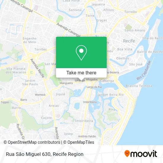Rua São Miguel 630 map