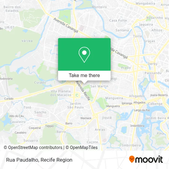 Rua Paudalho map