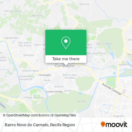 Bairro Novo do Carmelo map