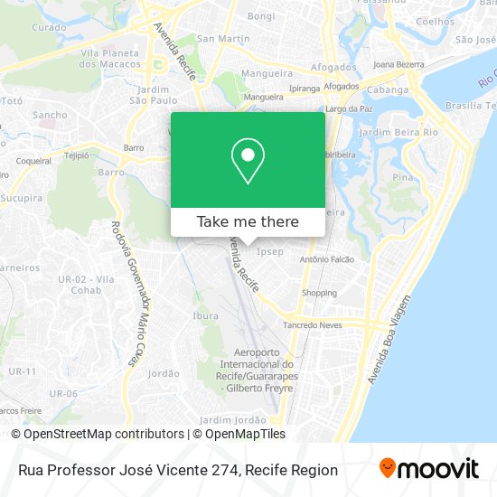 Rua Professor José Vicente 274 map
