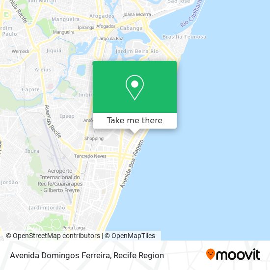 Avenida Domingos Ferreira map