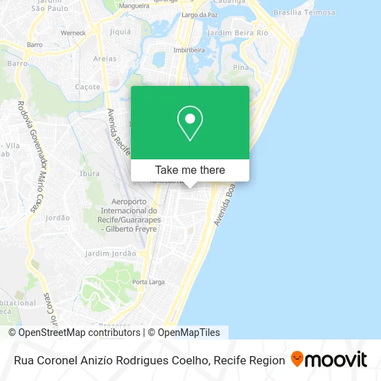 Rua Coronel Anizío Rodrigues Coelho map