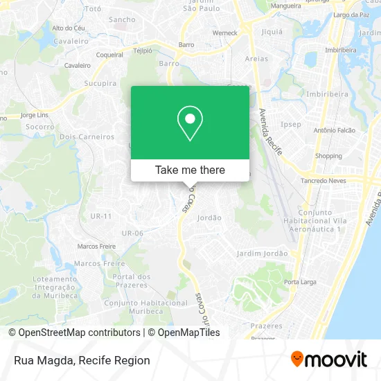 Rua Magda map