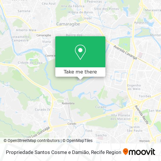 Propriedade Santos Cosme e Damião map