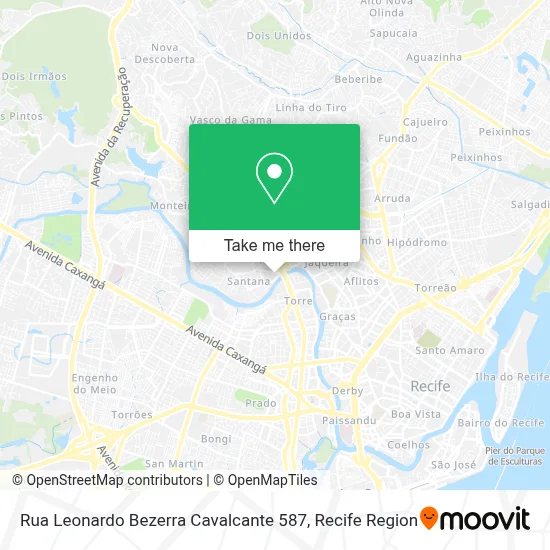 Rua Leonardo Bezerra Cavalcante 587 map