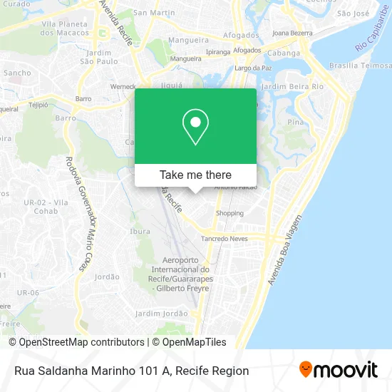 Rua Saldanha Marinho 101 A map