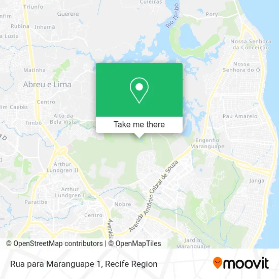 Rua para Maranguape 1 map