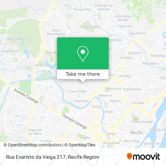 Mapa Rua Evaristo da Veiga 217
