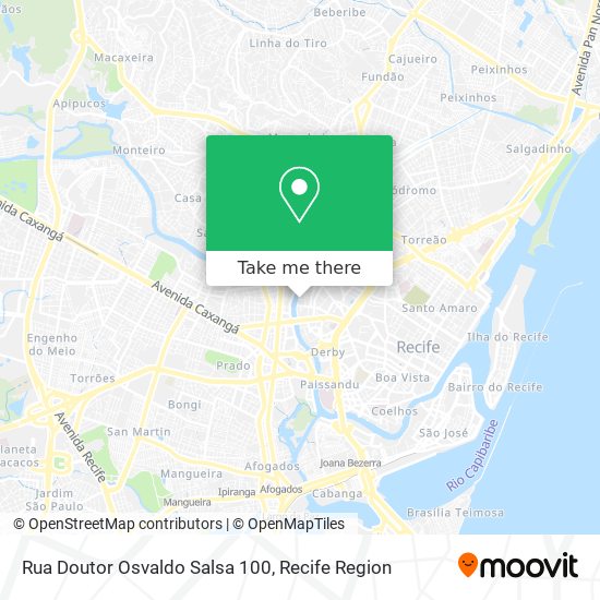 Mapa Rua Doutor Osvaldo Salsa 100