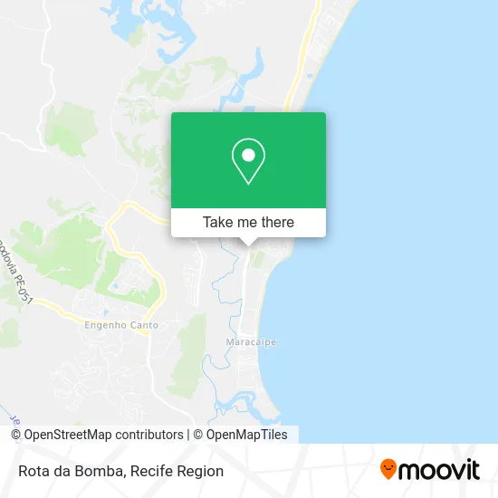 Rota da Bomba map