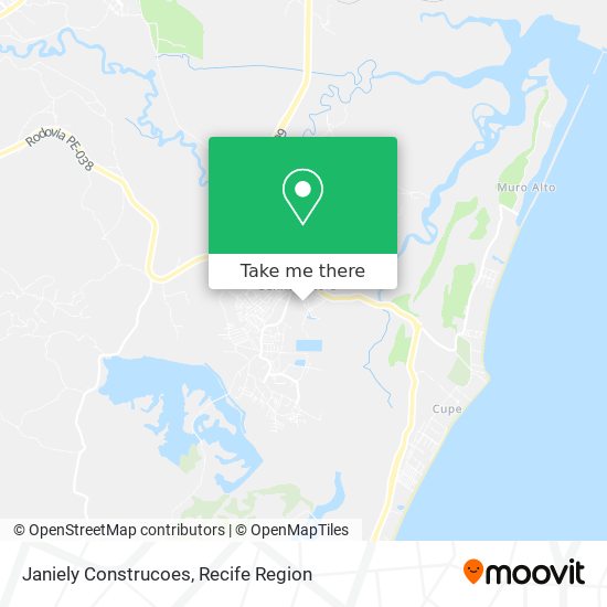 Janiely Construcoes map