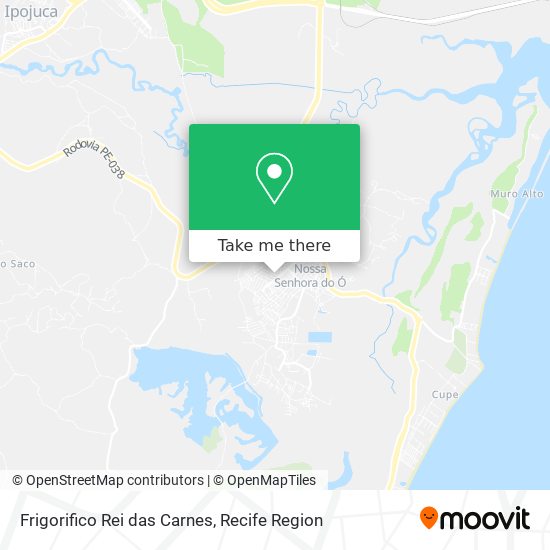 Frigorifico Rei das Carnes map