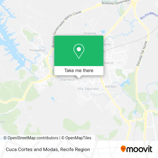 Cuca Cortes and Modas map