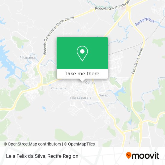 Leia Felix da Silva map