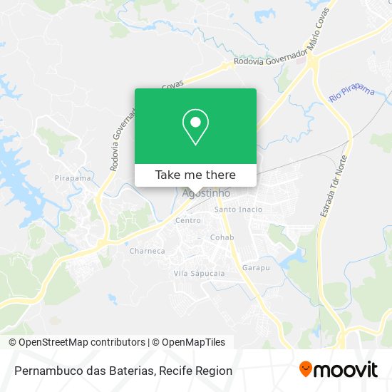 Pernambuco das Baterias map