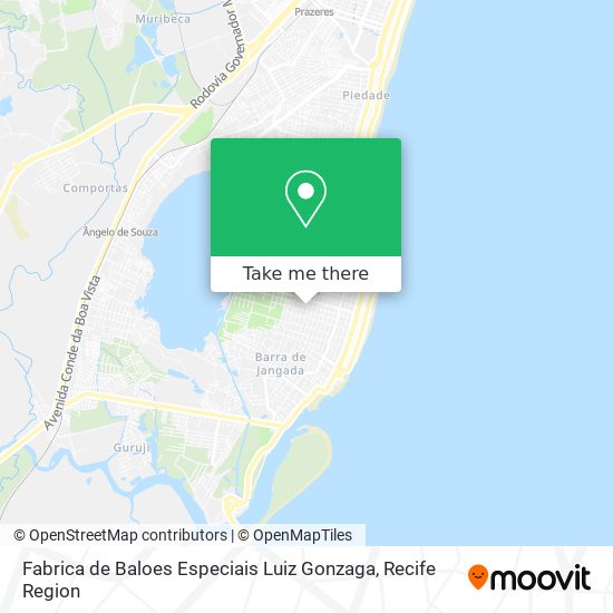 Fabrica de Baloes Especiais Luiz Gonzaga map