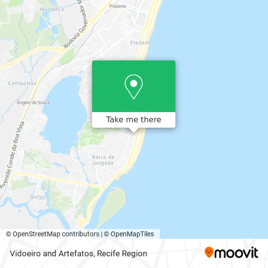 Vidoeiro and Artefatos map
