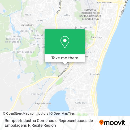 Mapa Refripet-Industria Comercio e Representacoes de Embalagens P