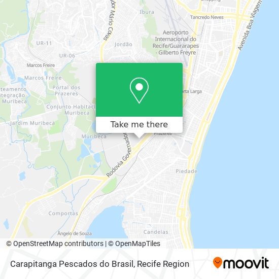 Carapitanga Pescados do Brasil map