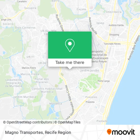 Magno Transportes map