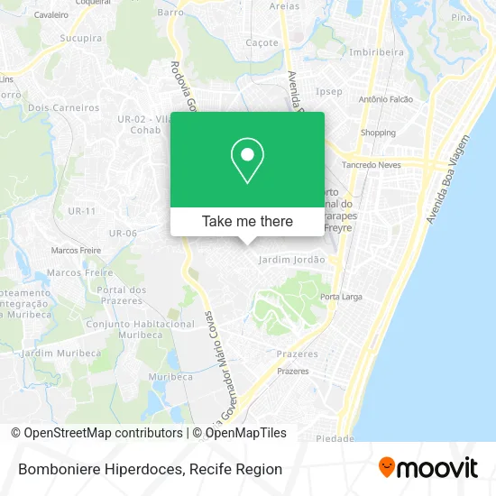 Bomboniere Hiperdoces map