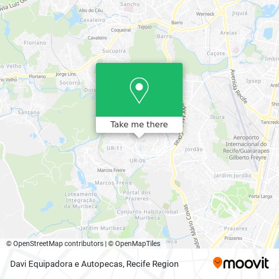 Davi Equipadora e Autopecas map