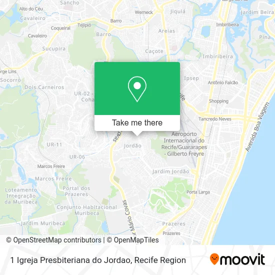 1 Igreja Presbiteriana do Jordao map