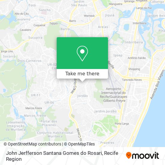 John Jerfferson Santana Gomes do Rosari map