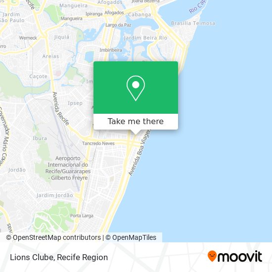 Lions Clube map