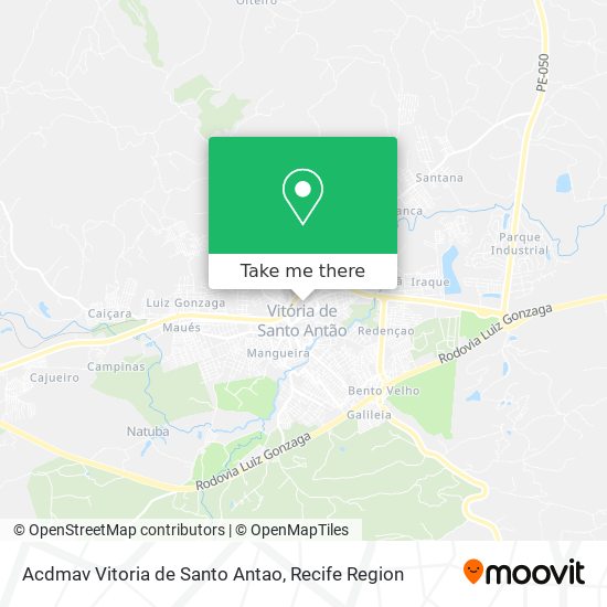 Acdmav Vitoria de Santo Antao map