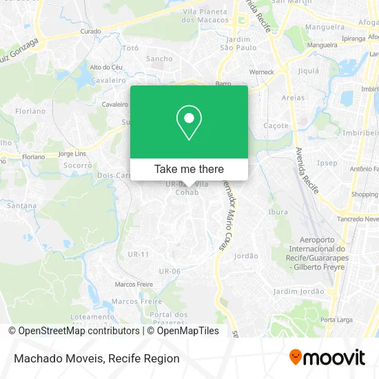 Machado Moveis map