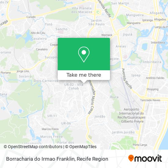 Mapa Borracharia do Irmao Franklin