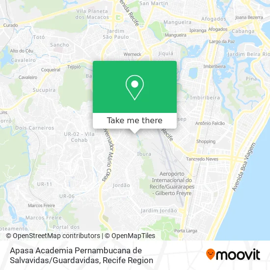 Apasa Academia Pernambucana de Salvavidas / Guardavidas map