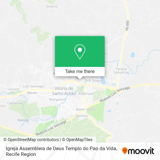 Igreja Assembleia de Deus Templo do Pao da Vida map