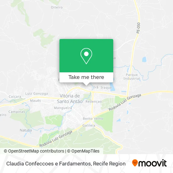 Claudia Confeccoes e Fardamentos map