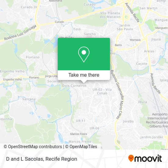 D and L Sacolas map